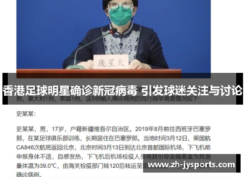 香港足球明星确诊新冠病毒 引发球迷关注与讨论